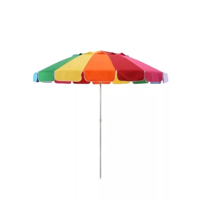 Outdoor Rainbow Multi Color Beach Umbrella